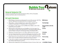 General Subjects 216 General Subjects 216